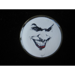 Vintage ring, Joker, set in resin
