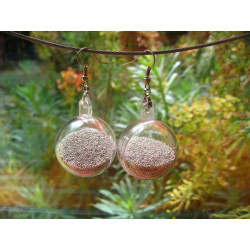 Bubble earrings, mobile micro-beads